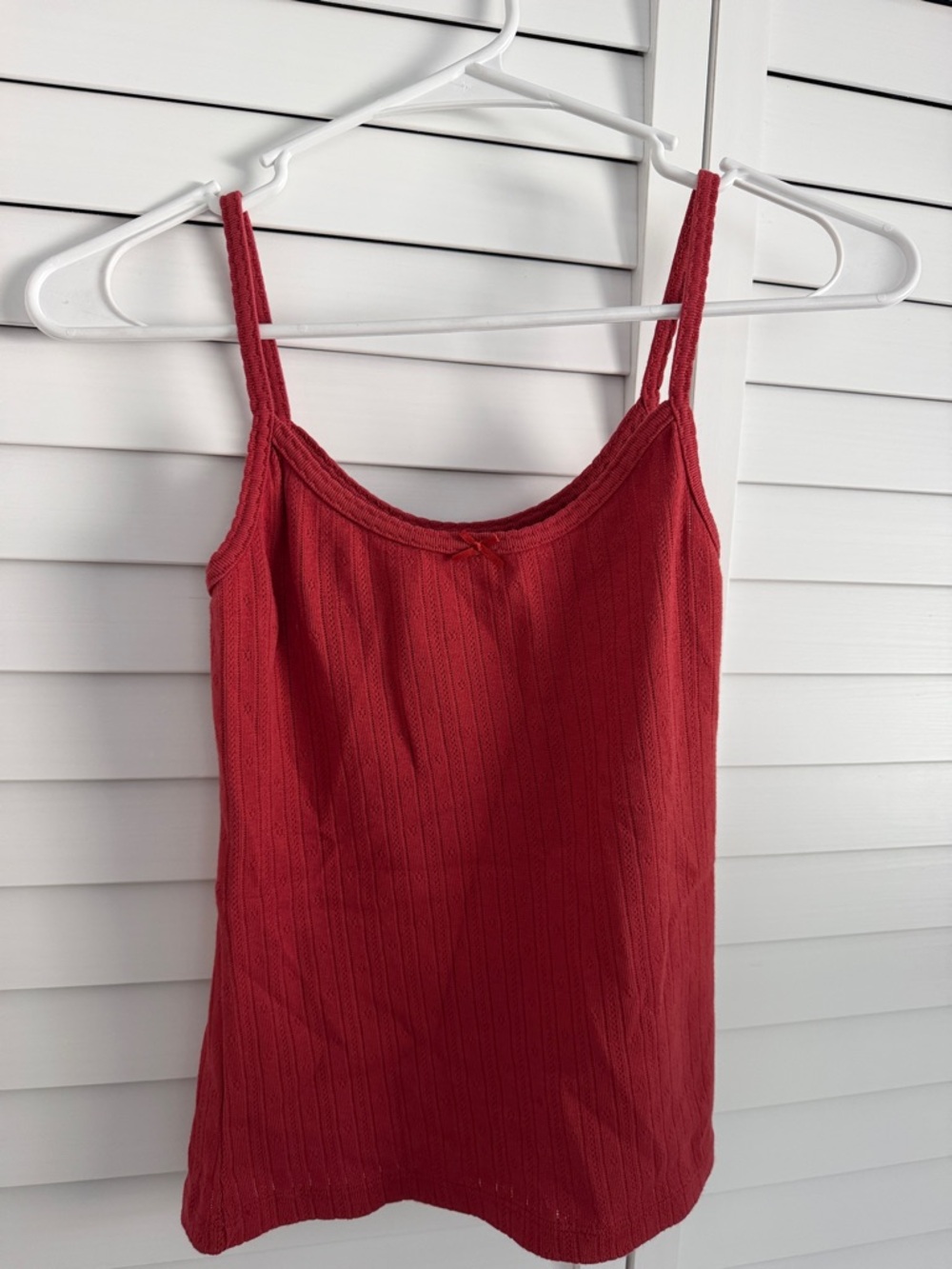 Brandy Melville Red Ribbed Tank Camisole
